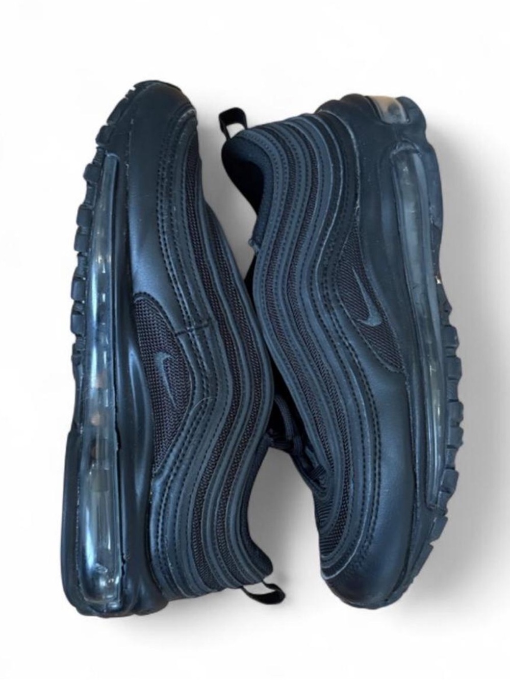 Nike Womens Air Max 97 Slip-On Sneakers in Black